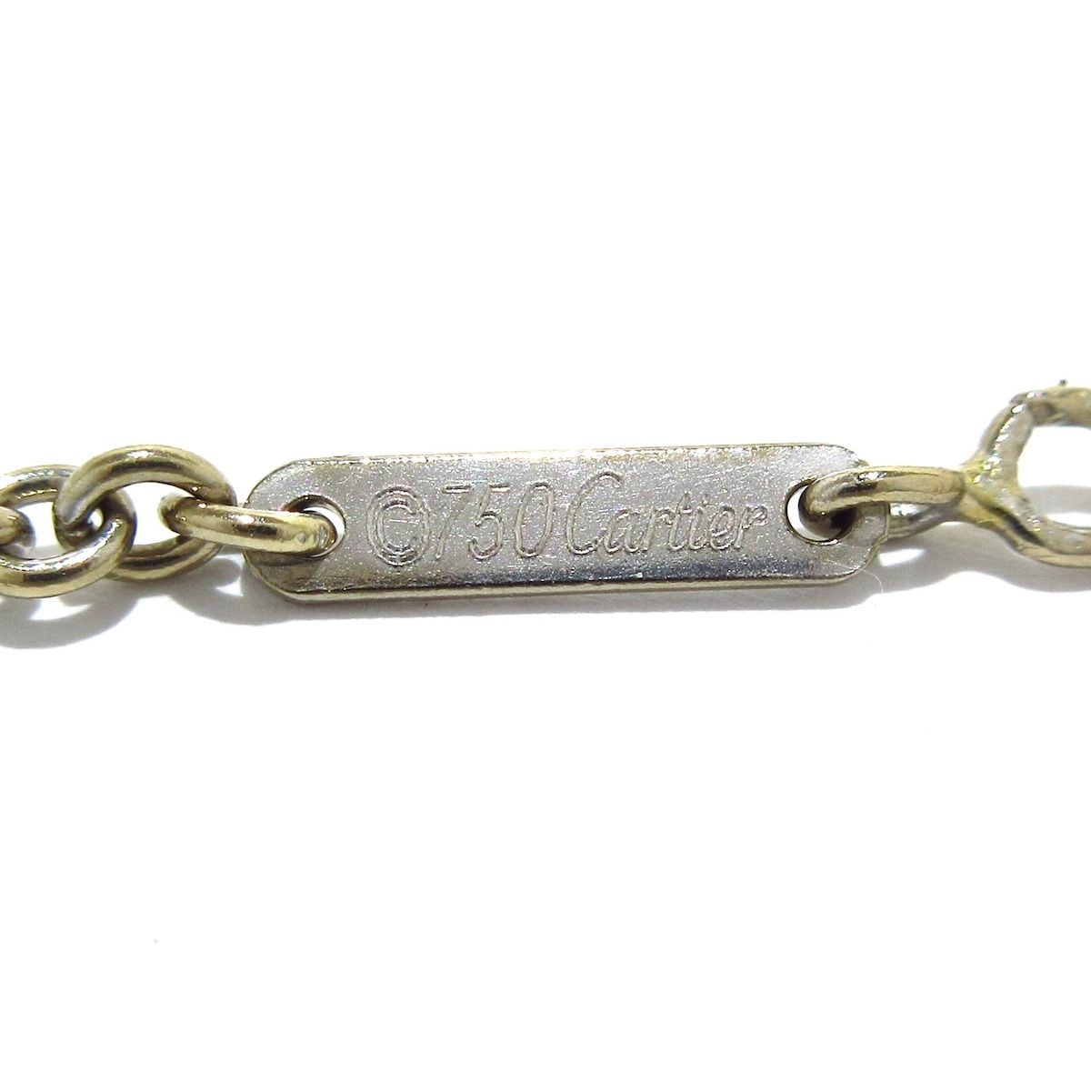 Cartier(カルティエ) ネックレス 2Cダイヤチャームネックレス K18WG