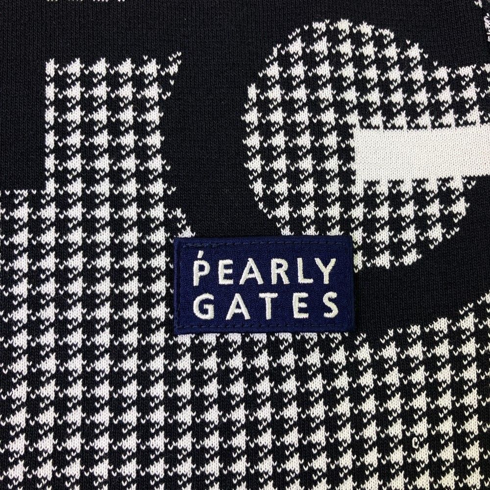 サイズ：4 PEARLY GATES パーリーゲイツ  ニットジャケット 千鳥 ネイビー系 [240101364645] ゴルフウェア メンズ ストスト サイズ：4 PEARLY GATES パーリーゲイツ ニットジャケット 千鳥