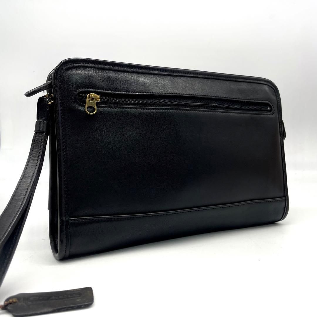 OLD COACH オールドコーチ 9833 クラッチバッグ セカンドバッグ グラブタンレザー ブラック
