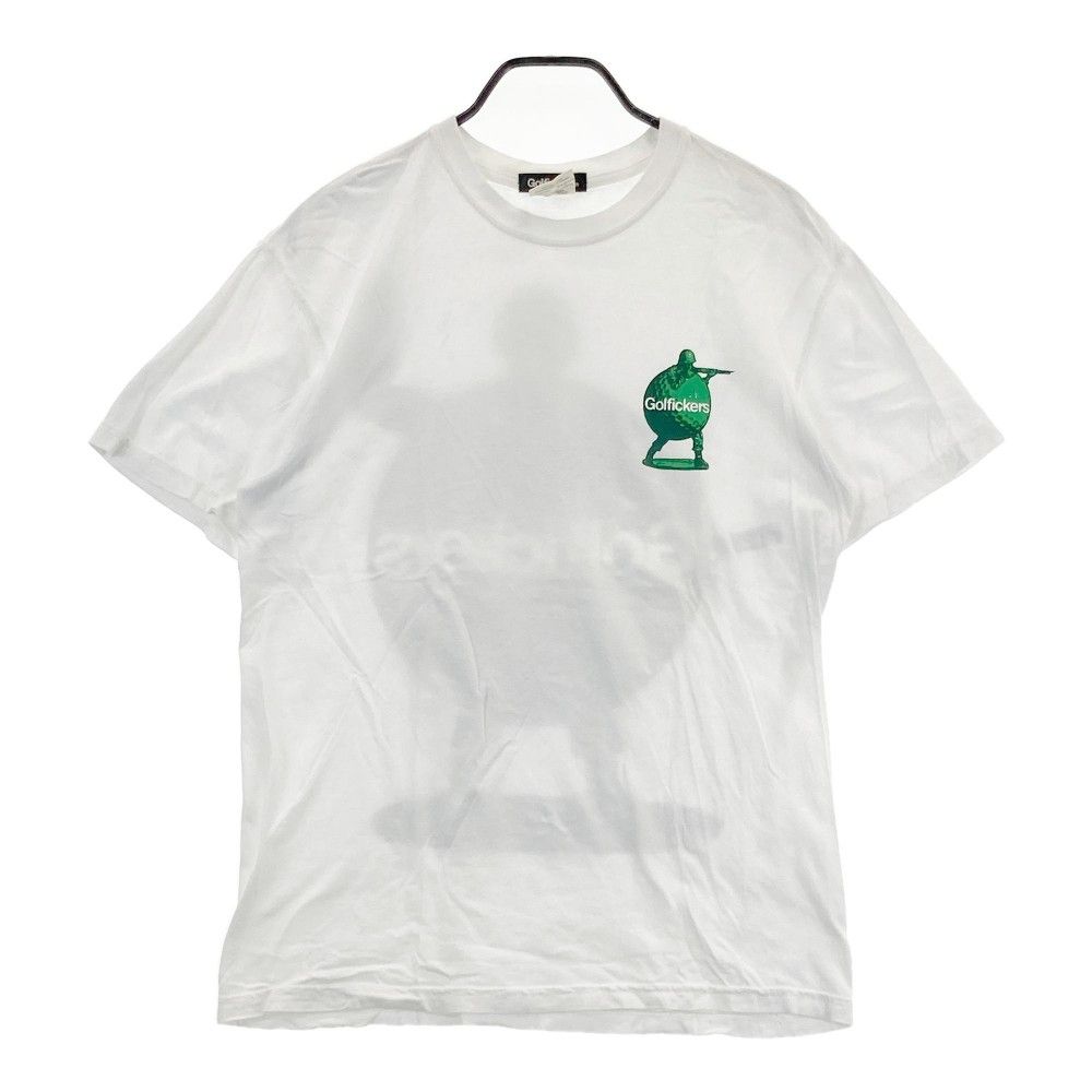 サイズ M Golfickers ゴルフィッカーズ 半袖Tシャツ ホワイト系 240101420005 ゴルフウェア メンズ ストスト