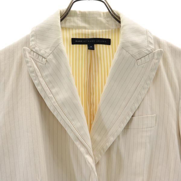 【極美品】マークバイマークジェイコブス・ジャケット・ツイード・茶ベージュ・XL 極美品】マークバイマークジェイコブス・ジャケット・ツイード