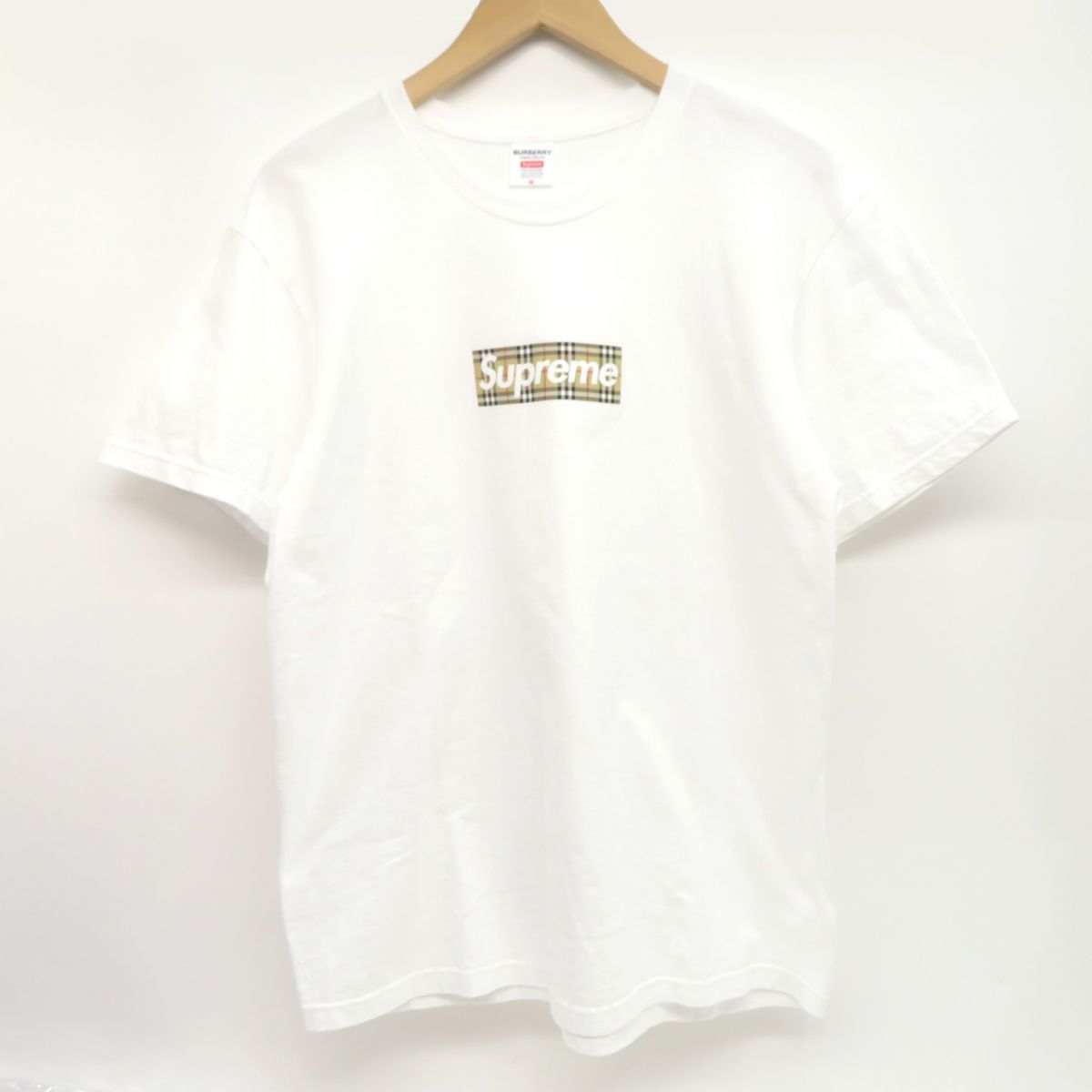 Supreme/Burberry Box Logo Tee WHITE Sサイズ Supreme / Burberry Box Logo Tee 