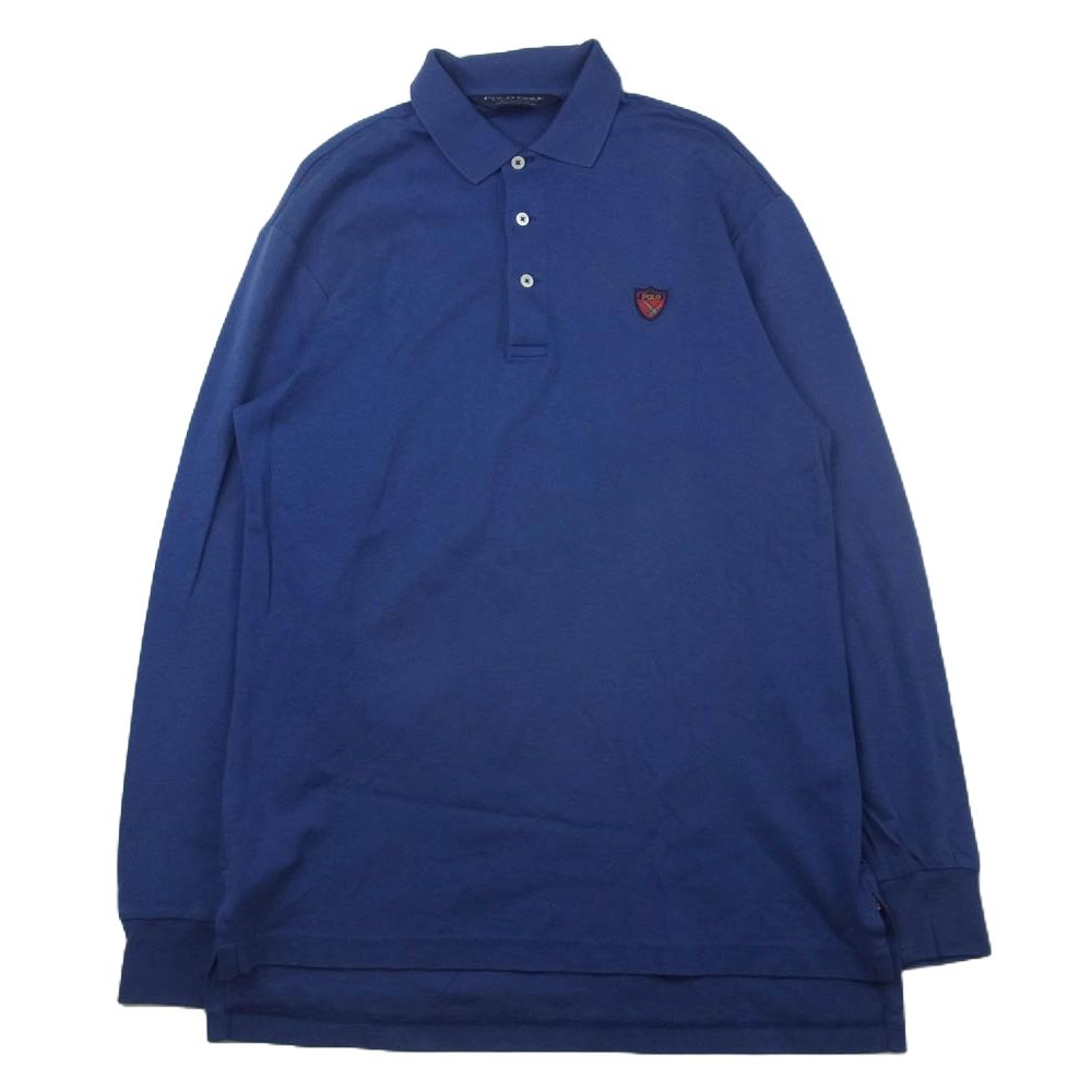 RALPH LAUREN ラルフローレン POLO GOLF ポロゴルフ ポロシャツ 長袖 ネイビー系 M【中古】