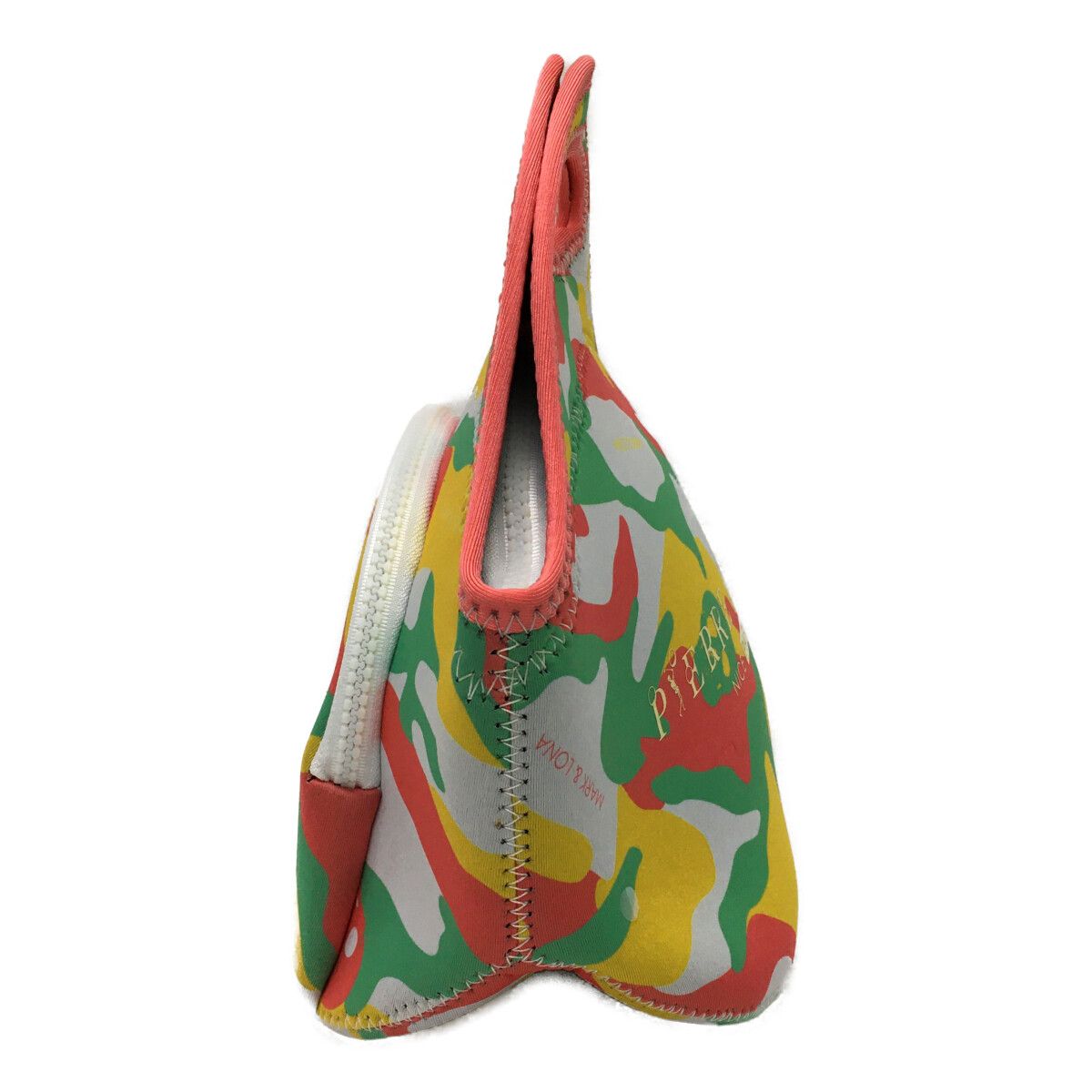 中古 マークアンドロナ MARK&LONA カートバッグ ピンク×グリーン