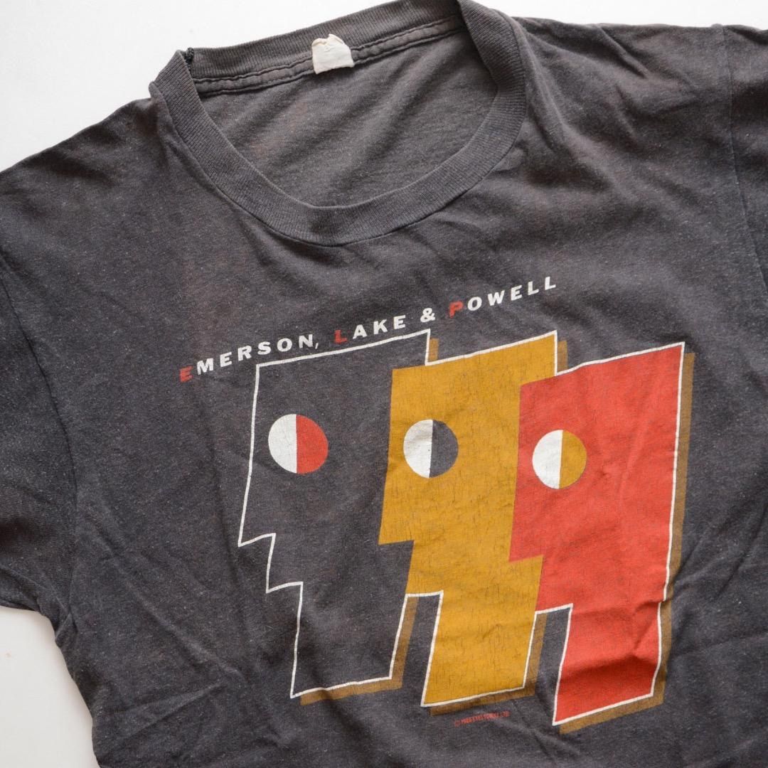 エマーソン・レイク・アンド・パウエル ELPヴィンテージバンドT80年代Tシャツ エマーソン・レイク・アンド・パウエル ELP ヴィンテージ バンドT 80