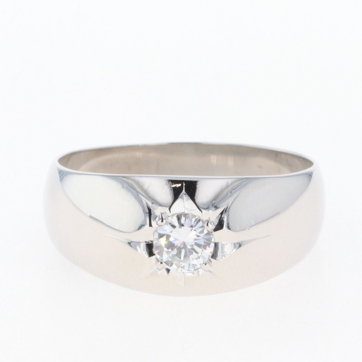 ダイヤモンド デザインリング プラチナ 指輪 リング 16号 Pt900 