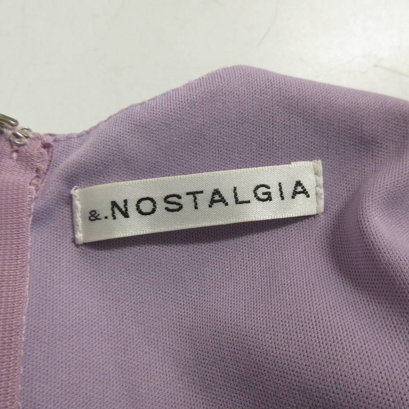 アンドドットノスタルジア &. NOSTALGIA 美品 ワンピース レース 半袖 
