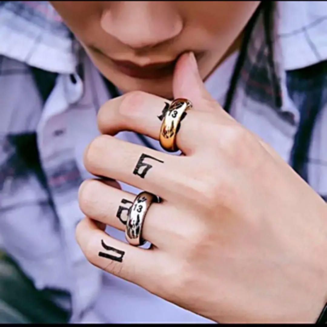 ☆即納☆ リング シルバー ゴールド BIGBANG ジヨン ジー