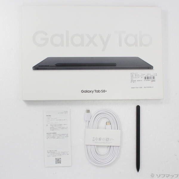 中古品〕 Galaxy Tab S8+ 128GB グラファイト SM-X800NZACXJP Wi