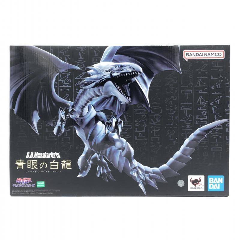 【中古】バンダイ S.H.MonsterArts 青眼の白龍 遊戯王 デュエルモンスターズ 遊戯王 ブルーアイズ・ホワイト・ドラゴン[10]