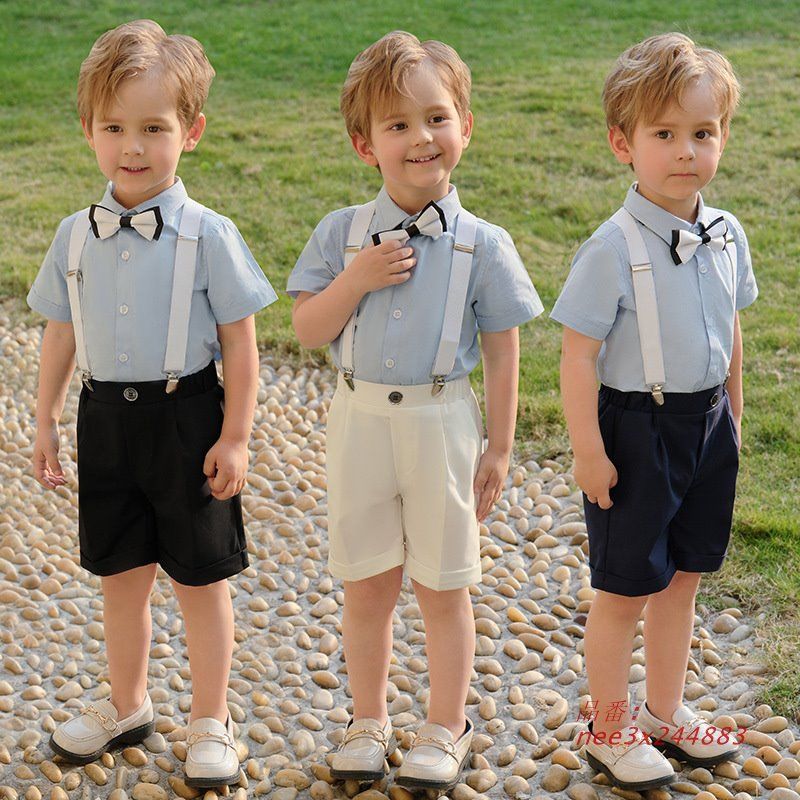 男の子スーツ フォーマル おしゃれ 半袖 夏 ベビーフォーマル 服装 子供スーツ 入学式 記念撮影 卒業式 入園式 誕生日 結婚式 小学生 お宮参り ピアノ発表会 nee3x244883