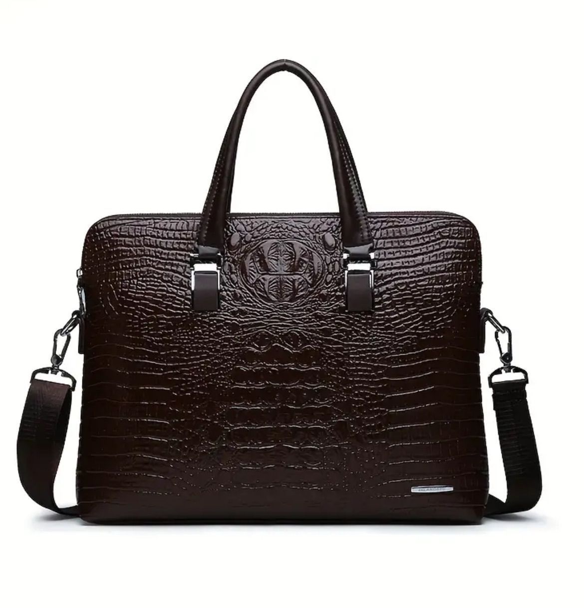 ヴェルサーチ トートバッグ メデューサ レザー 巾着 A4 黒 トラベル