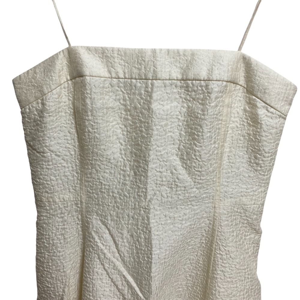 美品 BLAMINK ブラミンク コットンシルクジャガードキャミドレス  