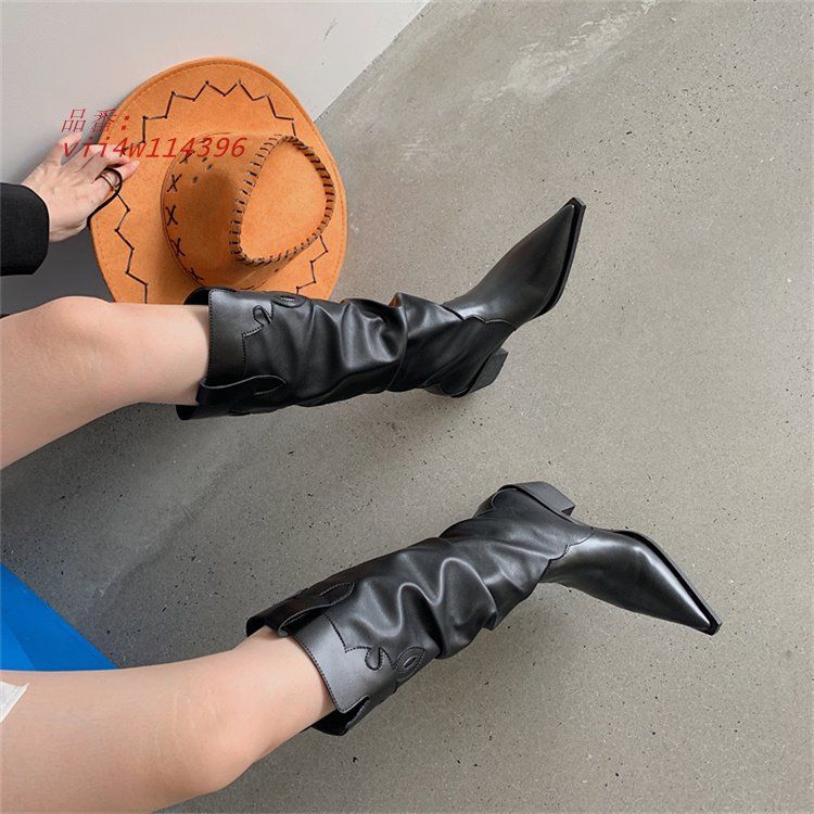  ロングブーツ韓国ファッションレディース7 SHO-63 vii 4 w 114396 ウエスタンブーツ ブーツ