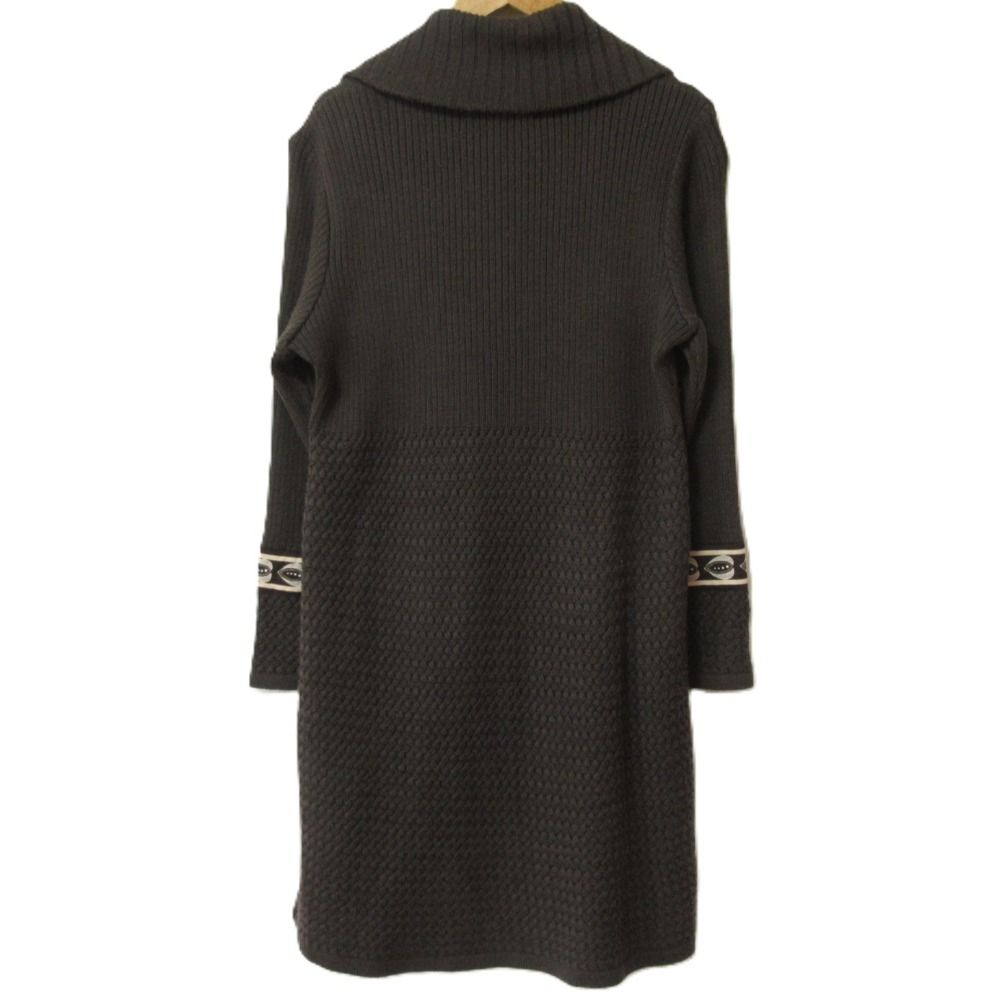 美品 LEONARD レオナール シルクブレンド ニットコート ロング