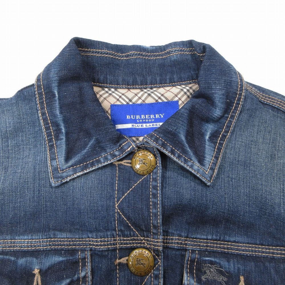 バーバリー ブルーレーベル BURBERRY Gジャン デニム ジャケット