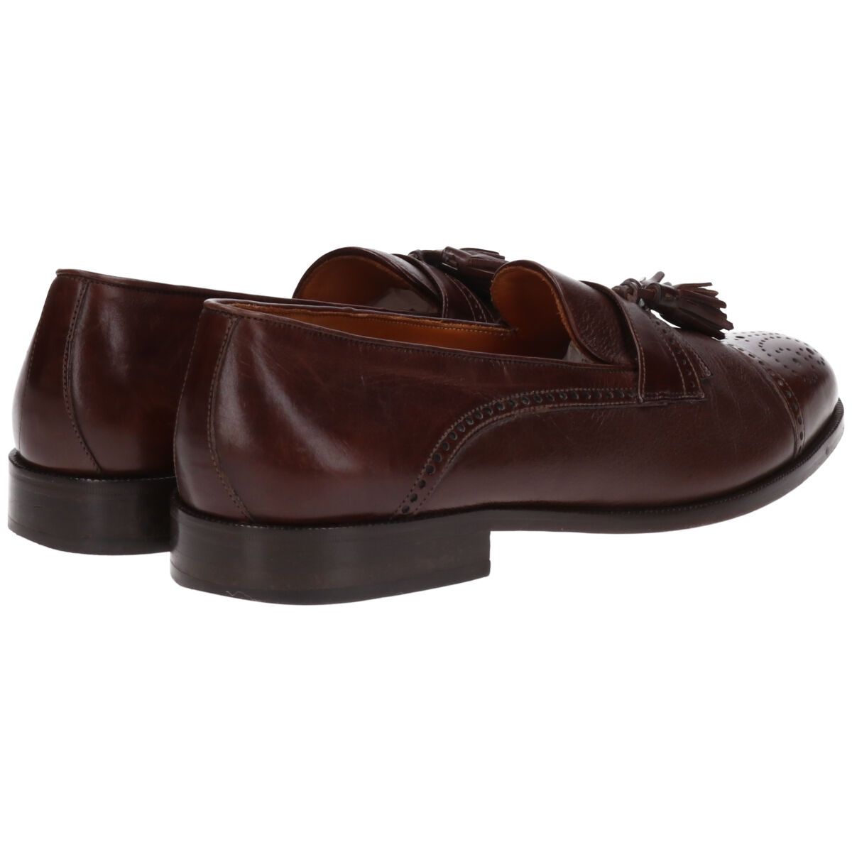 古着 フローシャイム Florsheim IMPERIAL インペリアル ストレートチップ タッセルローファー イタリア製 9 1|2 E|saa012239