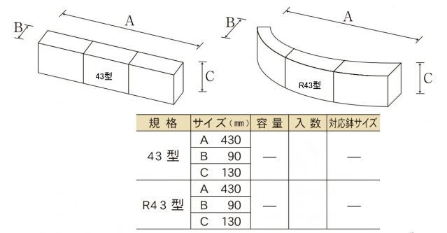 ストーン三連R43GR グレー