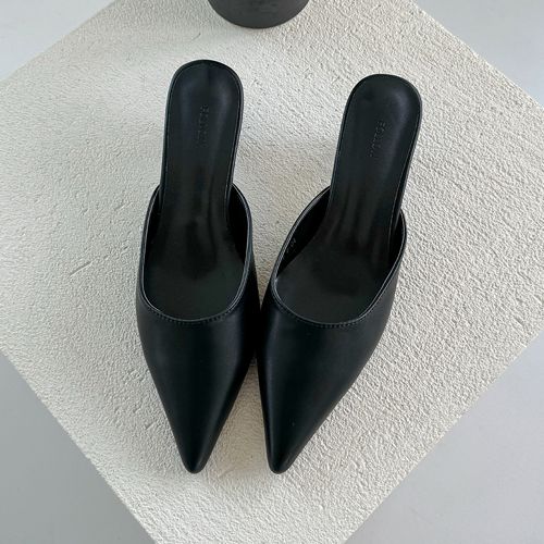 パンプス ローヒール ミュール ポインテッドトゥ 送料込 ポインテッドトゥ ローヒール ミュール パンプス 送料込 - メルカリ