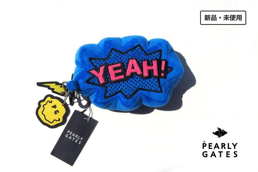 新品 パーリーゲイツ pearly gates カラビナ付き吹き出しロゴ型