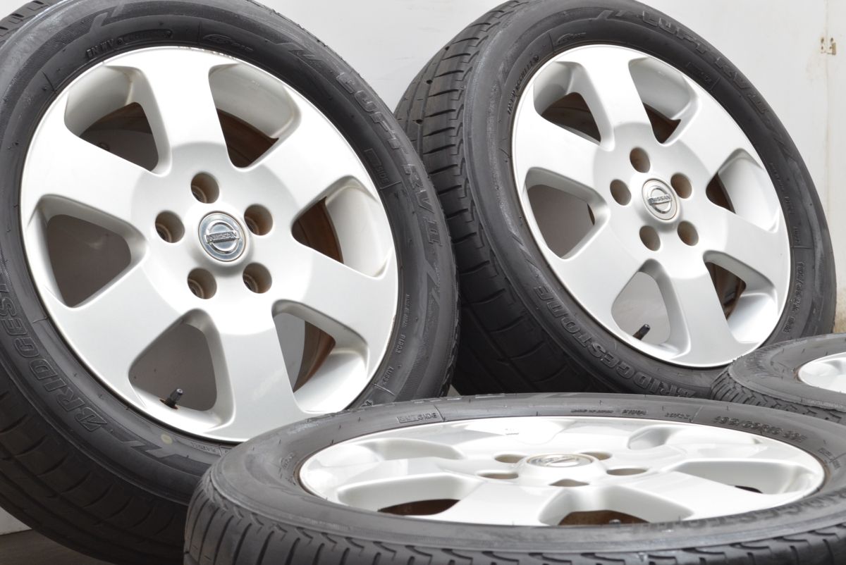 製 日産 C25 セレナ ハイウェイスター 純正 16in 6J 45 PCD114.3 ブリヂストン LUFT RVⅡ 195 60R16 ラフェスタ ノーマル戻し