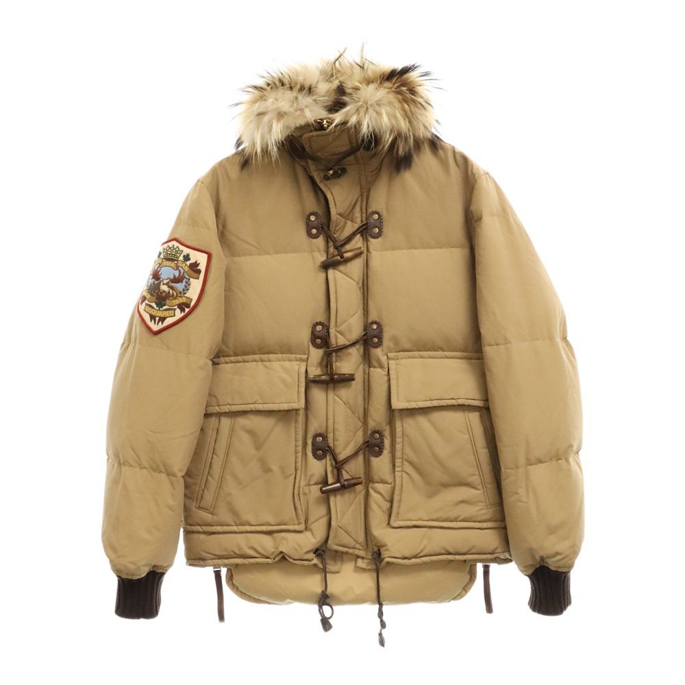 DSQUARED2 (ディースクエアード) ワッペン ファーフード ナイロン