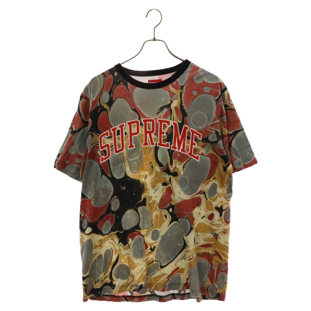 SUPREME (シュプリーム) 14SS Marbled Tee マーブル アーチロゴ 半袖T 