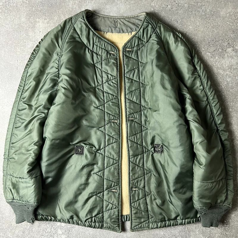 60s 米軍 USAF キャトルジャケット用 パイルライナー ミリタリーS81. 60s USAF 米軍実物 ウール パイル ライナー ジャケット / 60年代