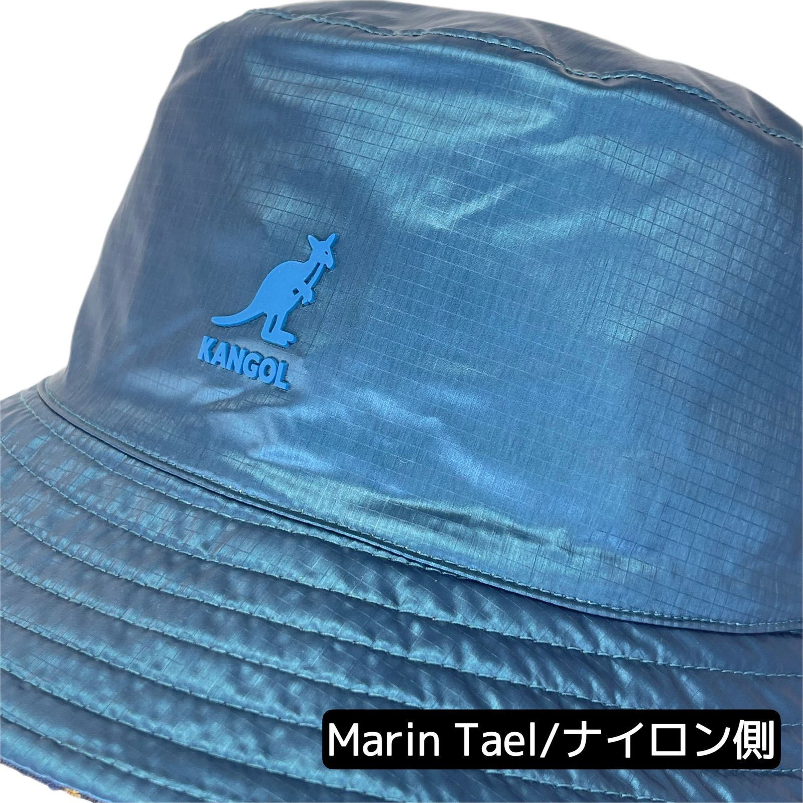 New☆ KANGOL ジャガード リバーシブルバケットハット 紺色 サイズ展開