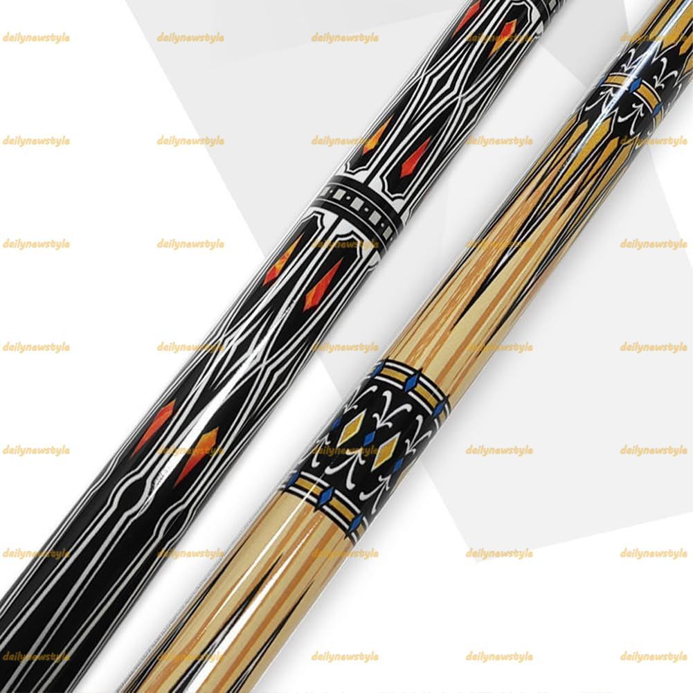 Amazon.co.jp: LIOOBO プールキュー ビリヤードキュースティック 29.5インチ 木製 2本セット 練習用 アクセサリー付き  ランダムカラー : スポーツ＆アウトドア LIUHD プールキューセット、木製プールキュースティックスヌーカーキュー繊細なパターンとケースプールテーブルゲームラッシュワンピー