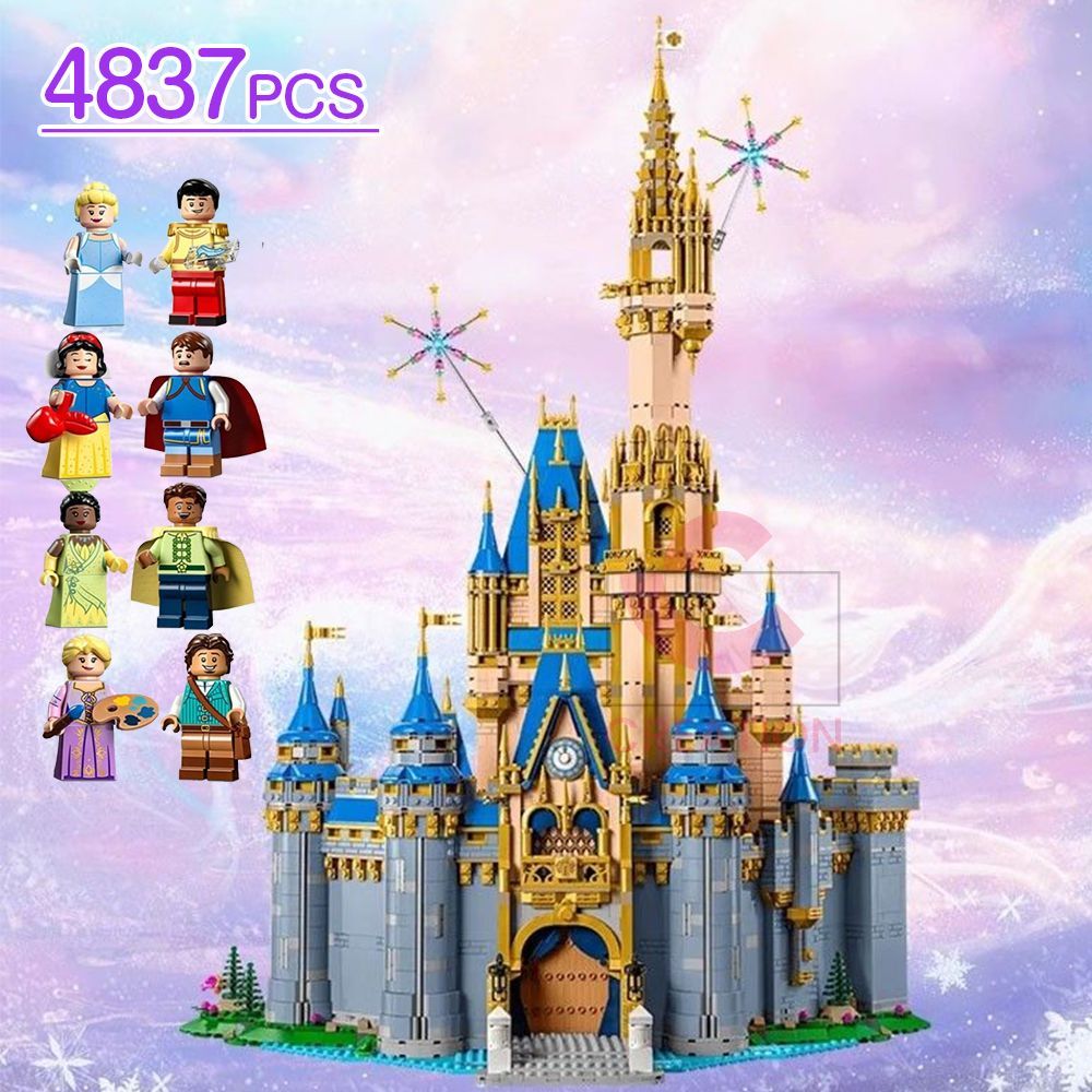 モデルブロック 4837PCS ディズニー ディズニー キャッスル シンデレラ レゴ共通 積み木 高難度 模型 組み木 ブロック おもちゃ プレゼント