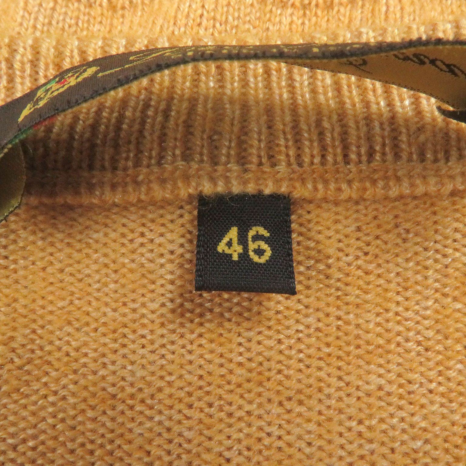 □Loro Piana ロロピアーナ カシミヤ シルク Vネック ロングスリーブニット セーター イエロー 46 イタリア製 正規品 メンズ WWW_USTAUSTRALIA_COM_AU