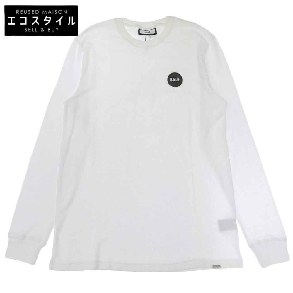 BALR. ボーラー 未使用 BALA. ボーラー Olaf Straight Round Rubber Badge L/S T-Shirt  コットン100% トップス メンズ ホワイト L B1111.1039 L - メルカリ