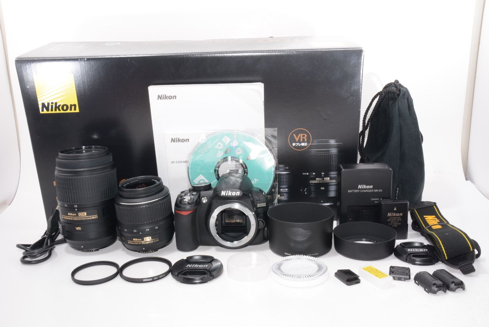 中古】(良い)Nikon デジタル一眼レフカメラ D3100 ダブルズーム