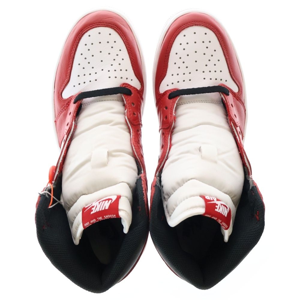NIKE ナイキ 【鑑賞用 2015年製】 AIR JORDAN1 RETRO HIGH エアジョーダン1 シカゴ ハイカットスニーカー レッド/ホワイト US9/27cm 555088-101 NIKE (ナイキ) 【観賞用 2015年製】 AIR JORDAN 1 RETRO HIGH CHICAGO