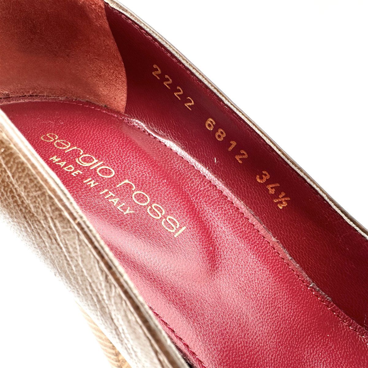 Sergio Rossi ハイヒール 本革 ラウンドトゥ ブラウン 2133T - メルカリ 