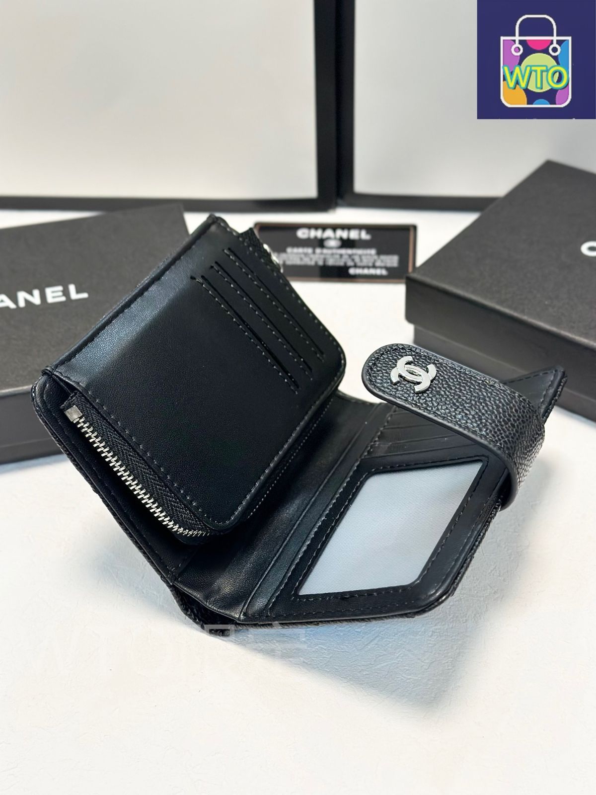 今日特価】Chanel シャネル 新作ショート財布 頭層小羊皮使用