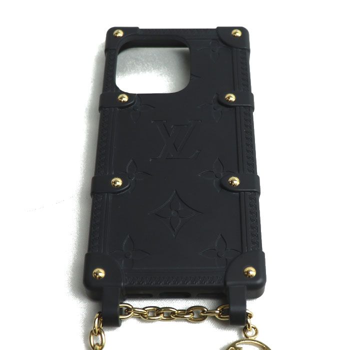 LOUIS VUITTON ルイ ヴィトン リ トランク IPHONE 14 PRO iPhoneケース ブラック M81997 BC0233 レディース