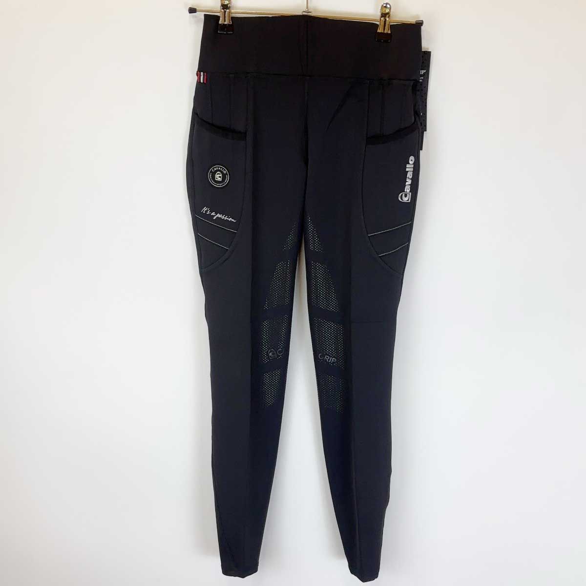 ♥ カバロ キュロット LIN GRIP リン グリップ パンツ パフォーマンス ストレッチ 38 ブラック 756782 レディース CAVALLO 乗馬