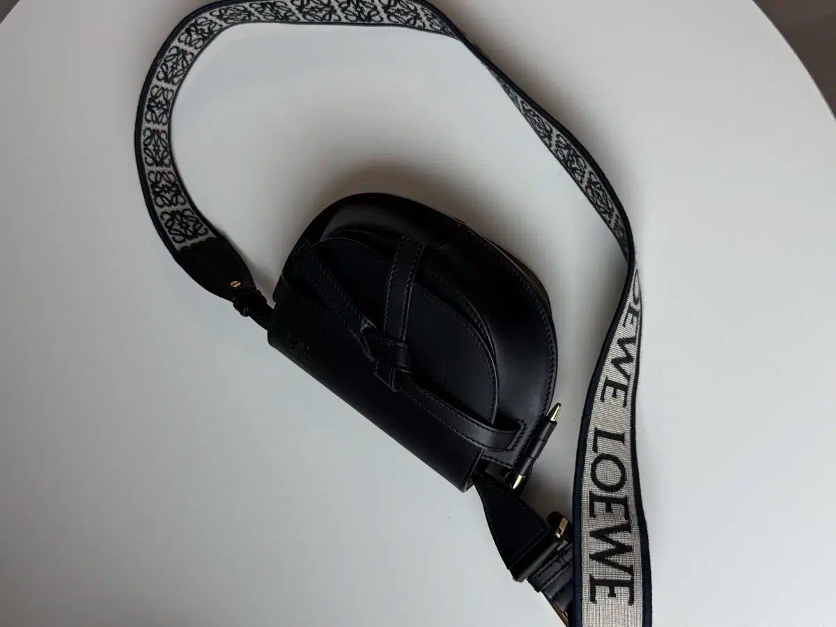 LOEWE ロエベ ゲートバッグ ミニ ブラック ジャカードストラップ