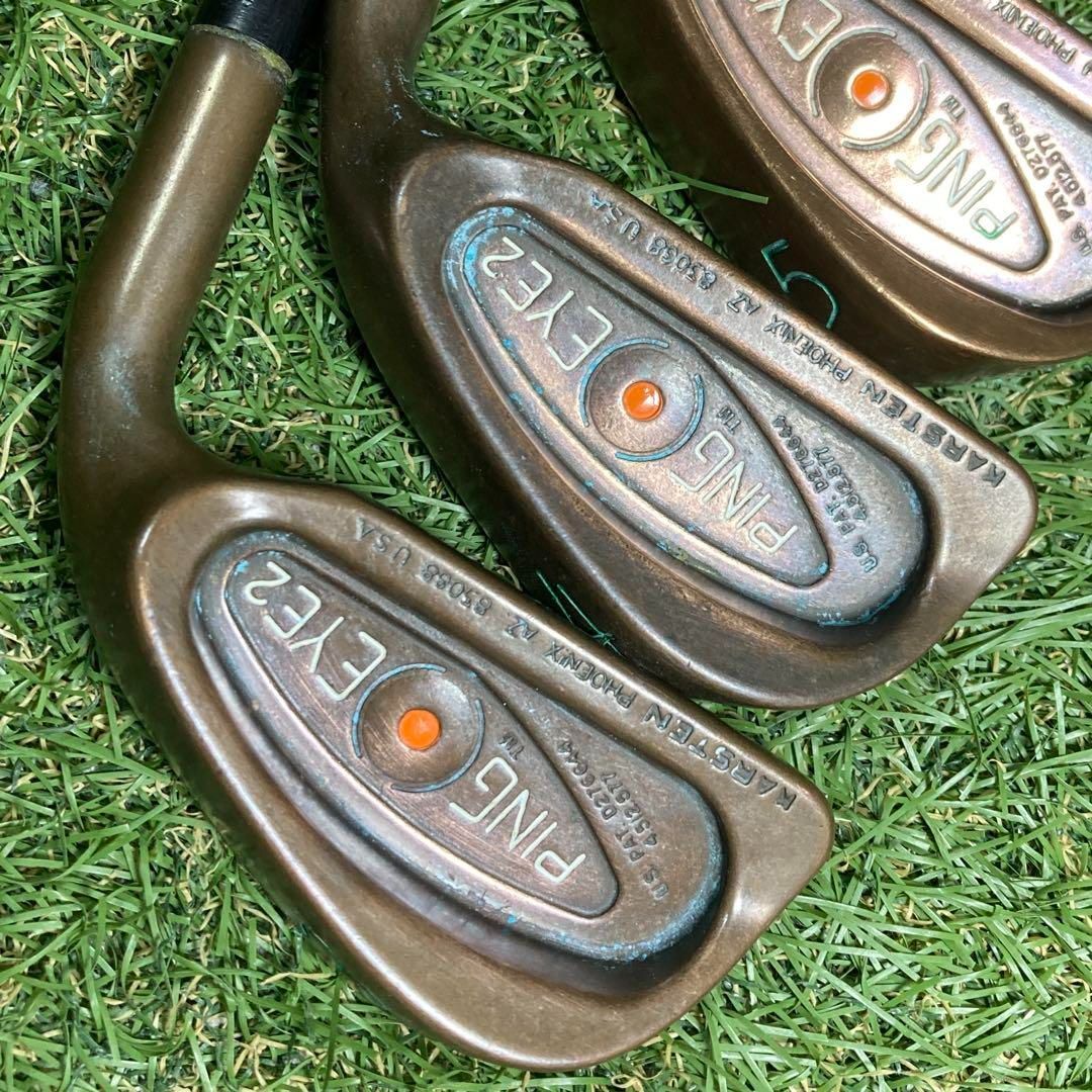 PING EYE2 オレンジドットベリリウムカッパー　アイアン3本　ピン PING EYE2 オレンジドットベリリウムカッパー アイアン3本 ピン - メルカリ
