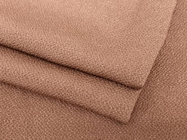 平和屋着物●上質な色無地 浅蘇芳色 鬼しぼ縮緬 正絹 AABB6474zg