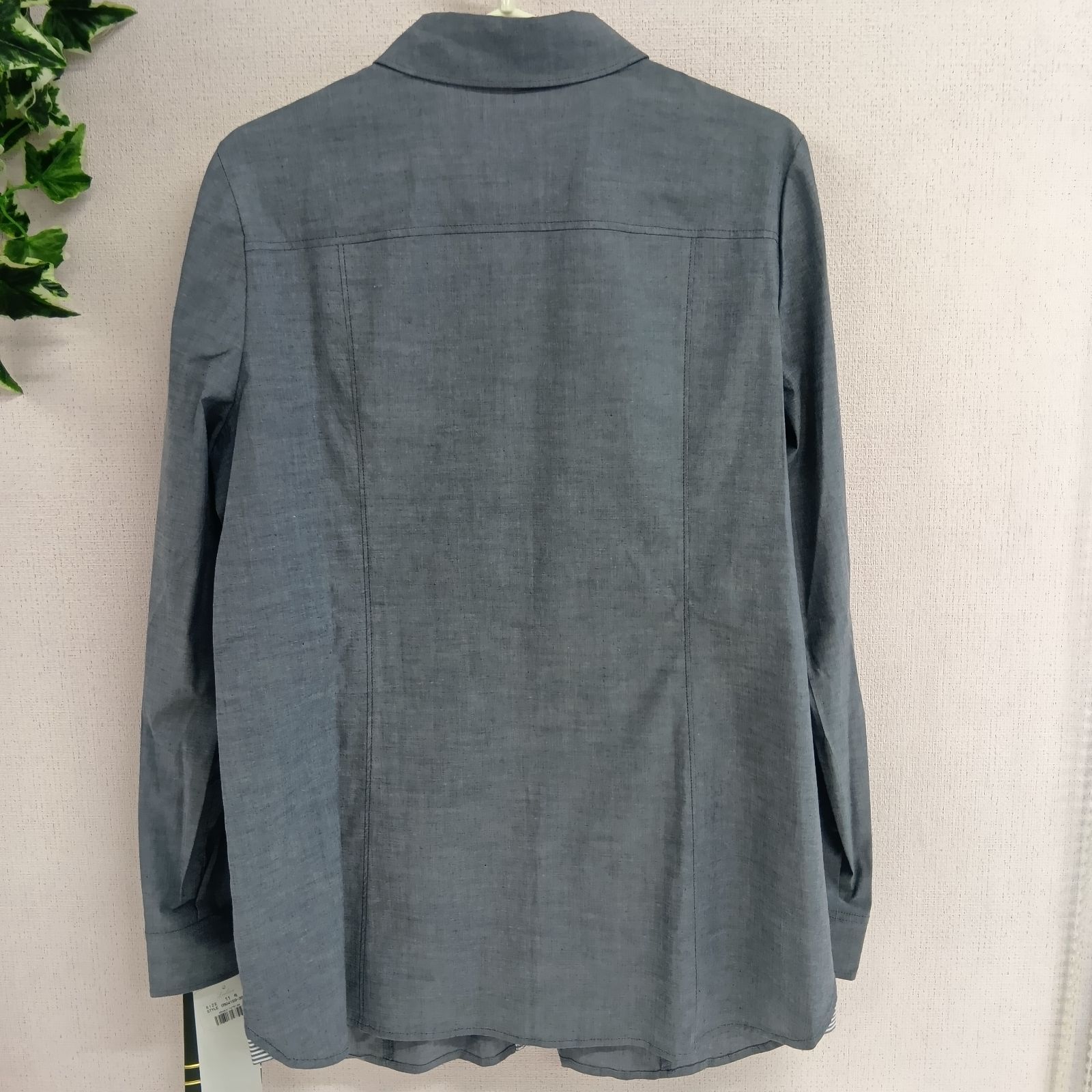 leilian]レリアン シャツ 長袖 メンズ タグ付き サイズ11号 L
