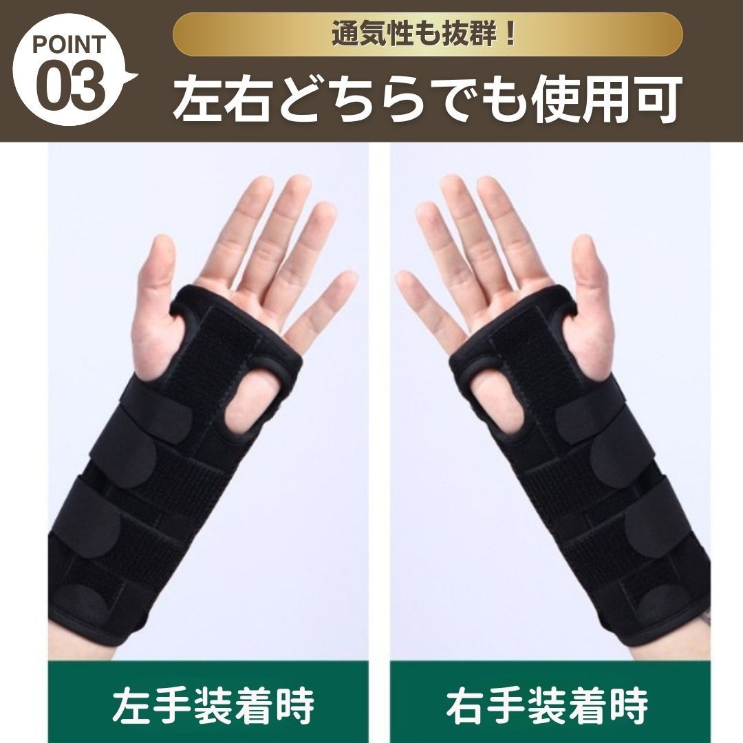 手首 サポーター 固定 プレート付き リストバンド 腱鞘炎 捻挫 骨折