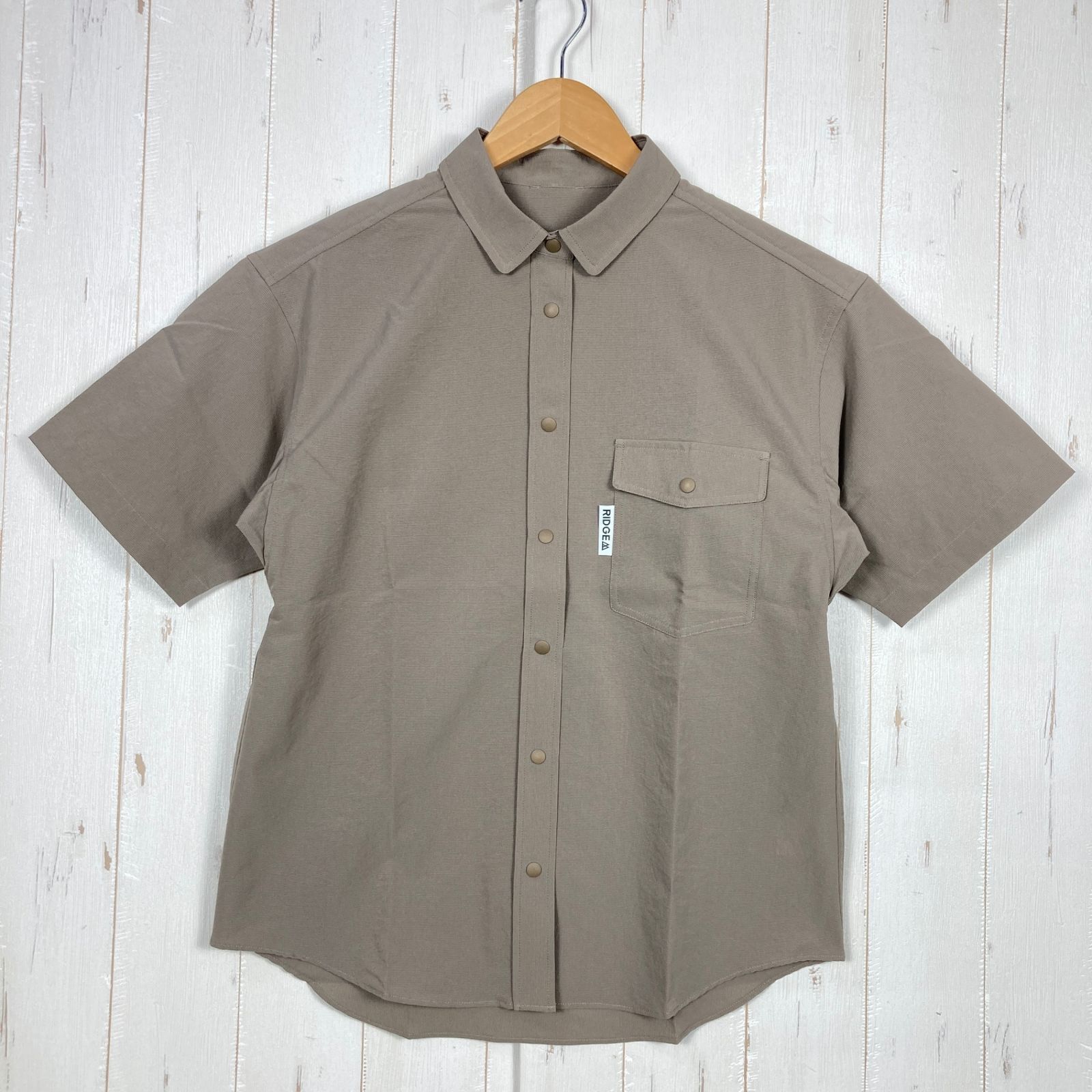 Women s S ベージュ系 Ridge Mountain Gear リッジマウンテンギア ベーシック ショートスリーブ シャツ Basic Short Sleeve Shirt Tawny Brown ポリエステル ウェア トップ