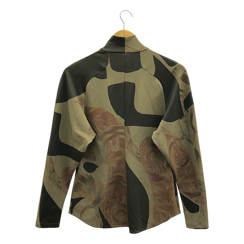 Mame Kurogouchi / マメクロゴウチ | Marble Print High Neck Jersey Top マーブル プリント ジャージ トップス | 2 | マルチカラー | レディース Mame Kurogouchi / マメクロゴウチ | Marble Print High Neck