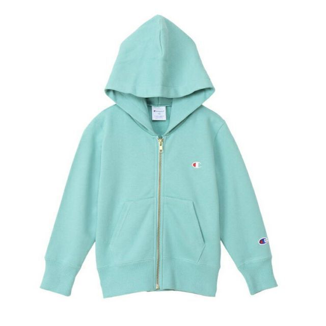 HANES ヘインズ FULL ZIP HOODED ペールグリーン 130サイズ CK-T103 510 | スポーツ 服 衣類 衣料品 キッズ 子供 トップス パーカー フルジップ ベーシック スウェット スウェットシャツ コットン ロゴ 