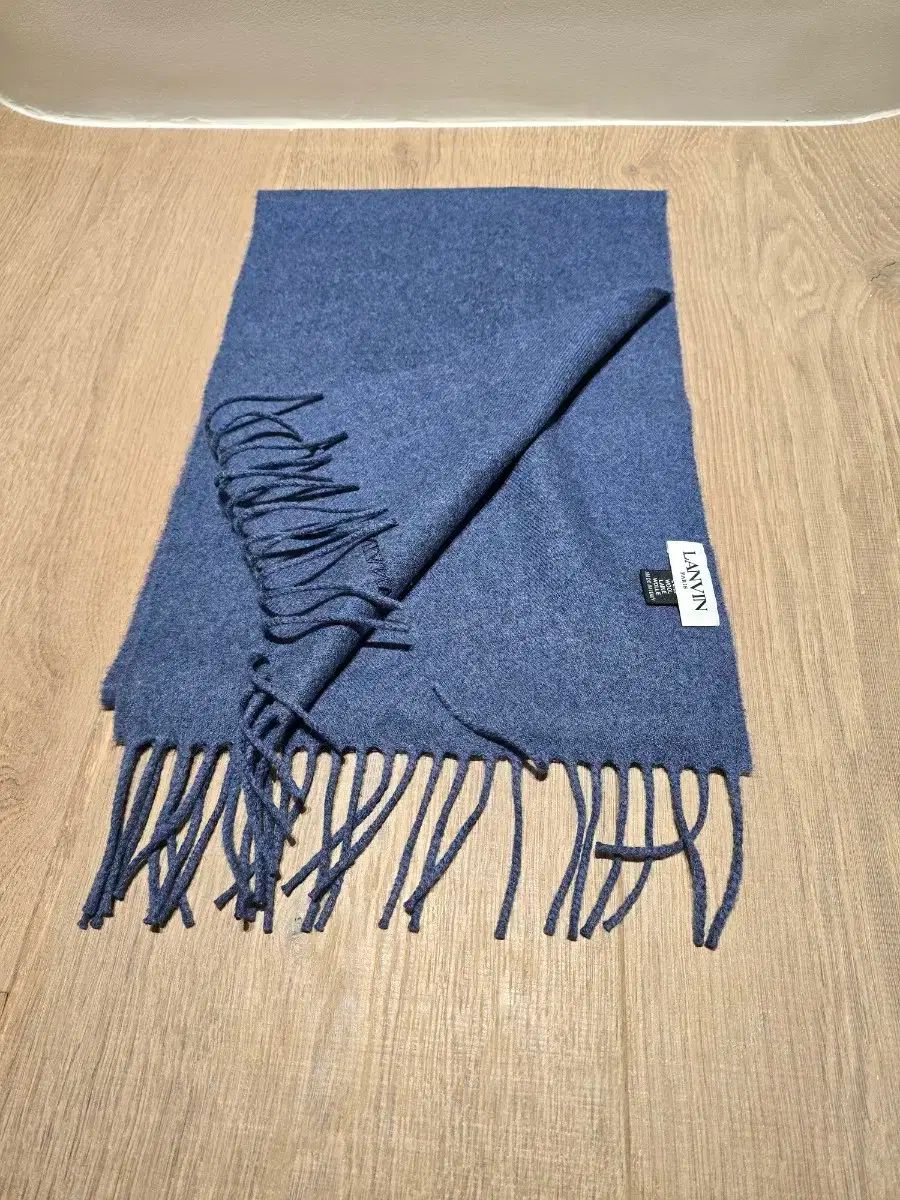 Lanvin ランバン ブルー カシミヤ マフラー