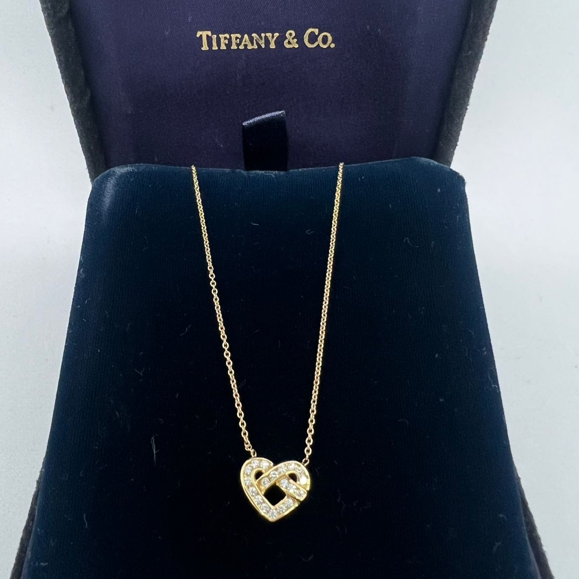中古】 Tiffany&Co. (ティファニー) ハート ダイヤモンドネックレス 750YG 中古】 Tiffany&Co. (ティファニー) ハート ダイヤモンドネックレス 750YG