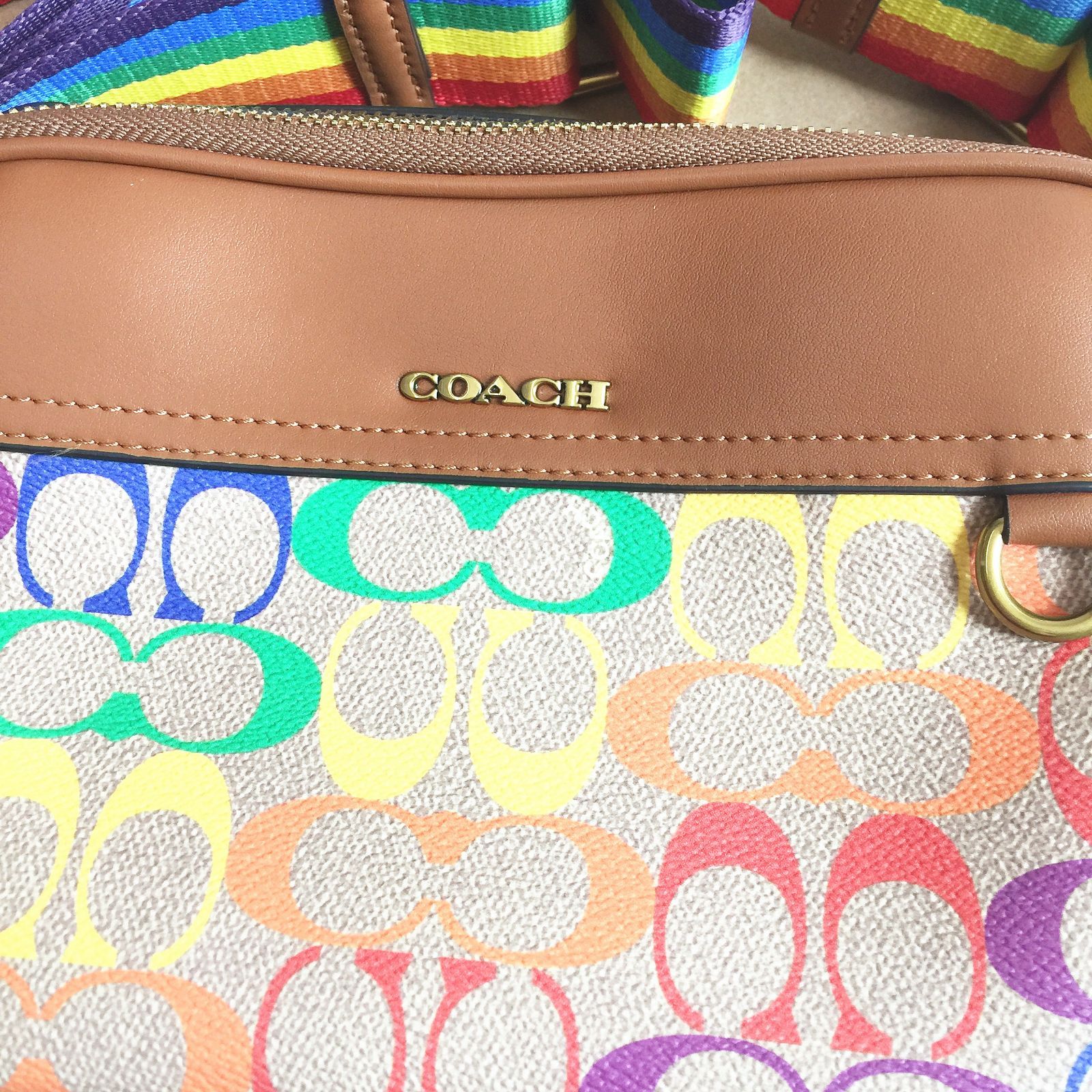 セール中】COACH コーチバッグ C4007 マルチカラー ショルダーバッグ ...